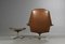 Vintage Danish Cognac Leather Lounge Chair & Stool by H. W. Klein 3