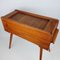Danish Sewing Box Cabinet with Roll Top, 1950s, Image 3