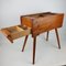 Danish Sewing Box Cabinet with Roll Top, 1950s, Image 2