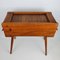 Danish Sewing Box Cabinet with Roll Top, 1950s, Image 6