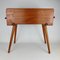 Danish Sewing Box Cabinet with Roll Top, 1950s, Image 4