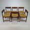 Mid-Century Large Wenge Dining Chairs, 1960s, Set of 6, Image 4
