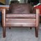 Mid-Century Danish Dark Brown Leather and Solid Rosewood Lounge Chair, 1960s 6