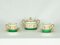 White, Green & Golden Ceramic Coffee Service Attributed to Gio Ponti for Richard Ginori / Pittoria di Doccia, 1960s, Image 6