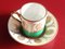 Servizio da caffè in ceramica bianca, verde e dorata di Gio Ponti per Richard Ginori, anni '60, Immagine 11