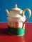 Servizio da caffè in ceramica bianca, verde e dorata di Gio Ponti per Richard Ginori, anni '60, Immagine 4