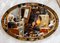 Edwardian Oval Chinoiserie Bevelled Wall Mirror 9