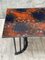 Side Table or Console in Metal and Enamelled Lava 18