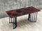 Side Table or Console in Metal and Enamelled Lava 13