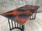 Side Table or Console in Metal and Enamelled Lava 17