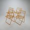 Ted Net Folding Chairs by Niels Gammelgaard for Ikea, 1980s, Set of 4 1