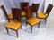 Mid-Century Italian Yellow Dining Chairs by Vittorio Dassi, 1950s, Set of 6 7