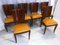 Gelbe italienische Mid-Century Esszimmerstühle von Vittorio Dassi, 1950er, 6er Set 14