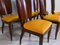 Mid-Century Italian Yellow Dining Chairs by Vittorio Dassi, 1950s, Set of 6 4