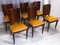 Mid-Century Italian Yellow Dining Chairs by Vittorio Dassi, 1950s, Set of 6 2