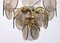 Mid-Century Modern Chandelier in Amber Glass and Brass from Vistosi, 1960s, Image 6