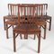 Mahogany Dining Room Chairs by Fritz Hansen, 1940s, Set of 6, Image 8
