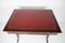Schreibtisch aus Mahagoni & rotem Leder, 1930er 4