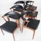 Model BA113 Rosewood Dining Room Chairs by Johannes Andersen for CFC Silkeborg, Set of 6, Image 9