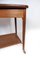 Danish Teak Side Table on Wheels, 1960s 5