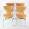 Model 3107 Dining Chairs by Arne Jacobsen and Fritz Hansen, 1973, Set of 4 2