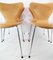 Model 3107 Dining Chairs by Arne Jacobsen and Fritz Hansen, 1973, Set of 4 3