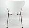 White Model 3207 Chair with Armrests by Arne Jacobsen and Fritz Hansen 14