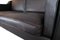 Black 2 Seater Leather Sofa with Oak Legs from Stouby Furniture, Image 5