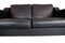 Black 2 Seater Leather Sofa with Oak Legs from Stouby Furniture 4