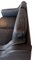 Divano a due posti in pelle nera con gambe in quercia di Stouby Furniture, Immagine 9