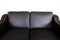 Black 2 Seater Leather Sofa with Oak Legs from Stouby Furniture 3