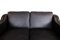 Black 2 Seater Leather Sofa with Oak Legs from Stouby Furniture, Image 3