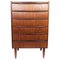 Danish Teak Chest of Drawers with Six Drawers, 1960s 1