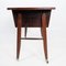 Danish Rosewood Side Table on Wheels, 1960s, Image 13