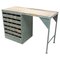 Industrial Iron Writing Desk, 1950s, Czechoslovakia 1