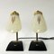 Scandinavian Glass and Brass Table & Wall Lamps, 1950s, Set of 2, Image 2