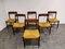 Vintage Rosewood and Wicker Dining Chairs by Alfred Hendrickx, 1960s, Set of 6 7