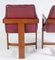 Bauhaus Teak Leather Library Study Chairs, 1930s, Set of 2 8