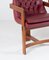 Bauhaus Teak Leather Library Study Chairs, 1930s, Set of 2 15