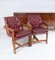 Bauhaus Teak Leather Library Study Chairs, 1930s, Set of 2 5