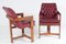 Bauhaus Teak Leather Library Study Chairs, 1930s, Set of 2, Image 4
