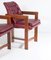 Bauhaus Teak Leather Library Study Chairs, 1930s, Set of 2 7