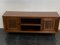 Small Futurist Style Serving Sideboard with Carved Panels, 1940s 5