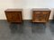 Futurist Style Bedside Tables with Carved Panels, 1940s, Set of 2 1
