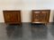 Futurist Style Bedside Tables with Carved Panels, 1940s, Set of 2 9