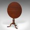 Antique English Mahogany Tilt Top Table, 1780s, Image 6