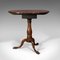 Antique English Mahogany Tilt Top Table, 1780s 5