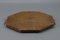 Octagonal Wood Serving Tray with Oval Etched Mirror Base 16