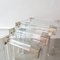 French Acrylic Glass Nesting Tables, 1970s, Set of 3 5
