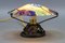 Art Deco Enameled Glass Table Lamp by Maxonade Verrier Dart, Paris 10